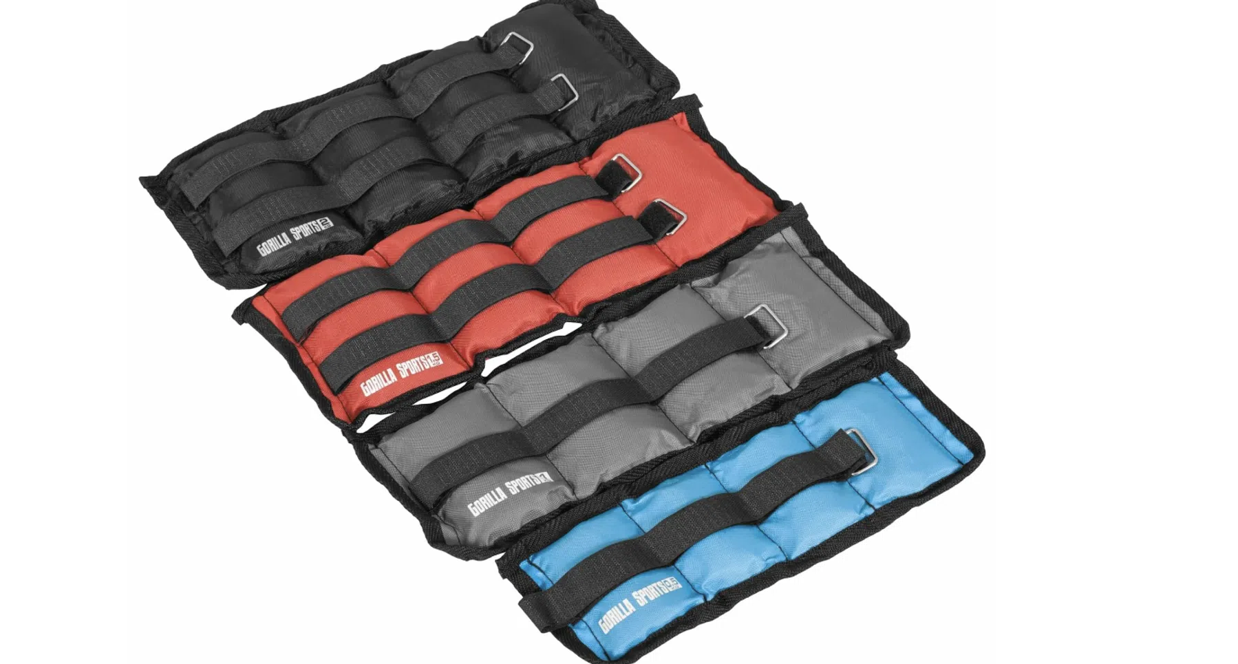 GORILLA SPORTS Enkel- en polsgewichten 10 kg (4 paar)